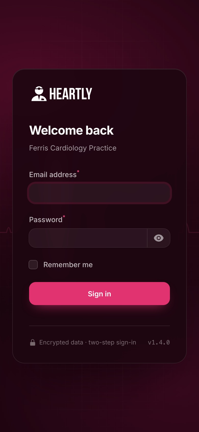 Accesso a Heartly dal telefono